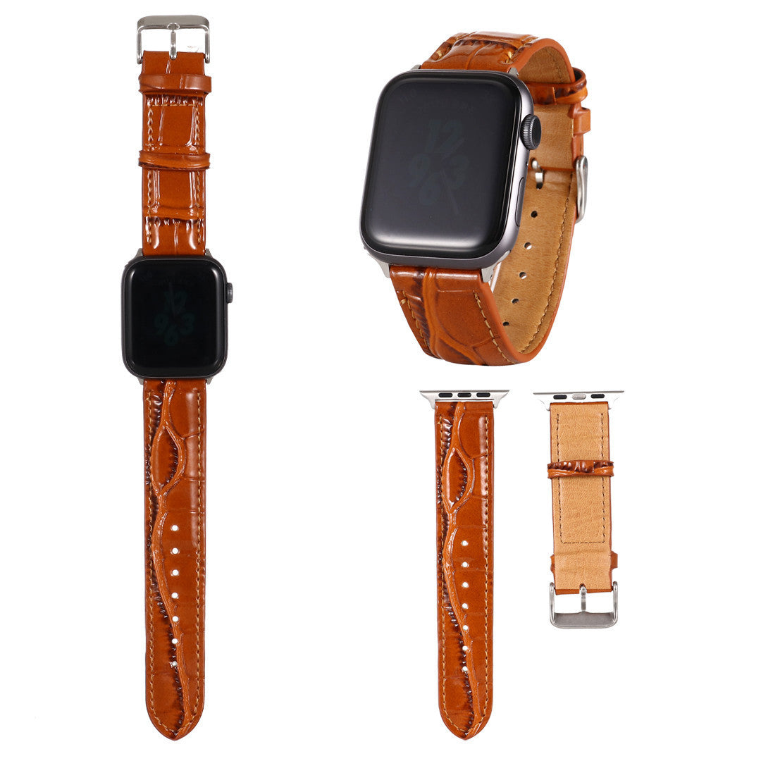 Print Unisex Leather Bowl Strap Watch