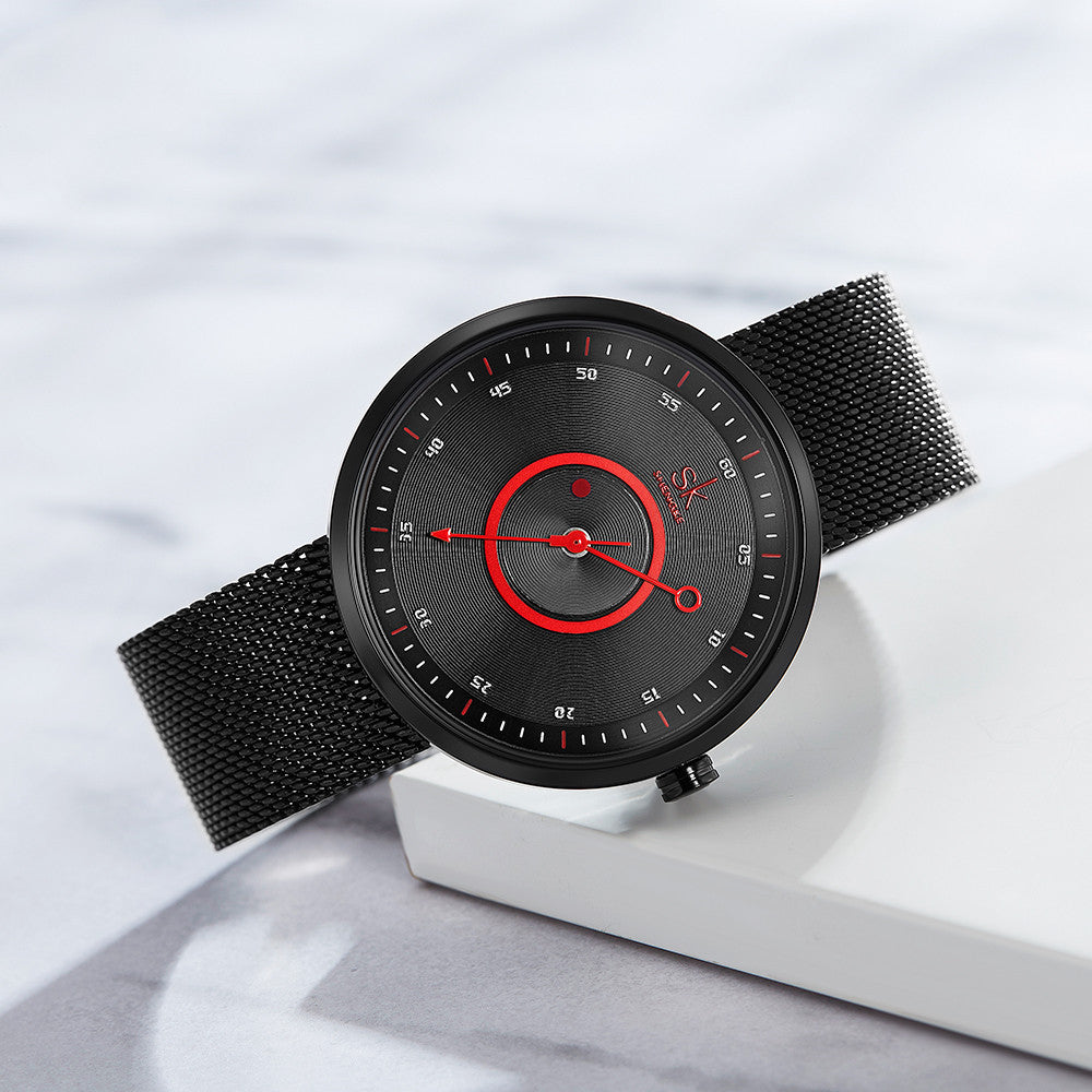 Unisex Circle Sword Hour Watch