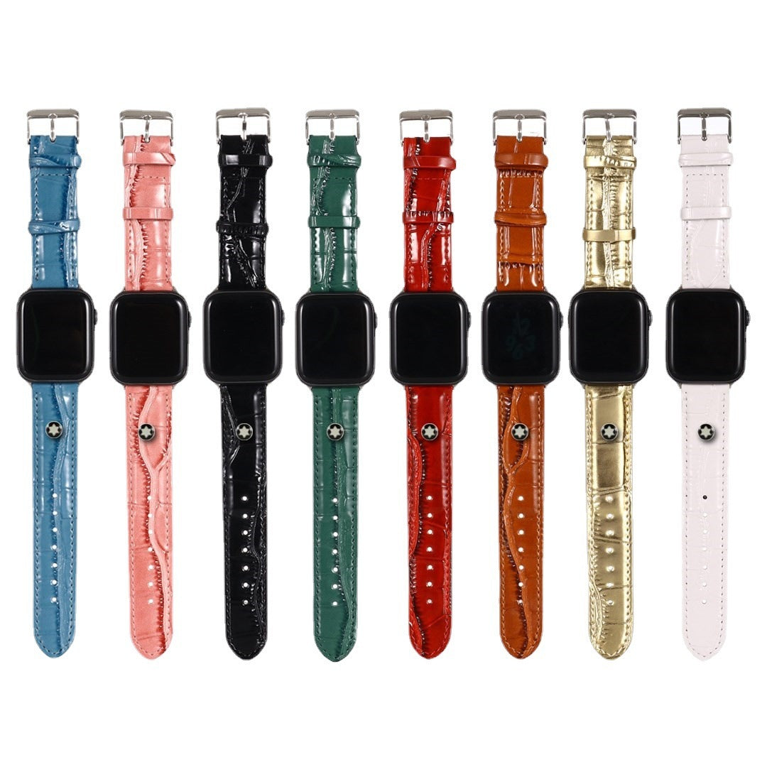 Print Unisex Leather Bowl Strap Watch